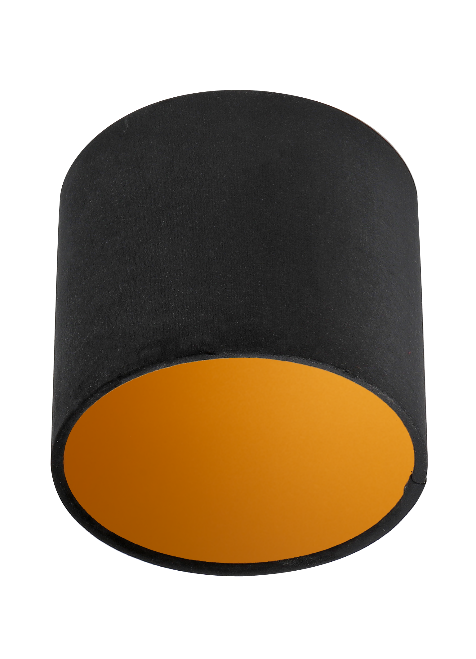 Lampenschirm Velour Schwarz