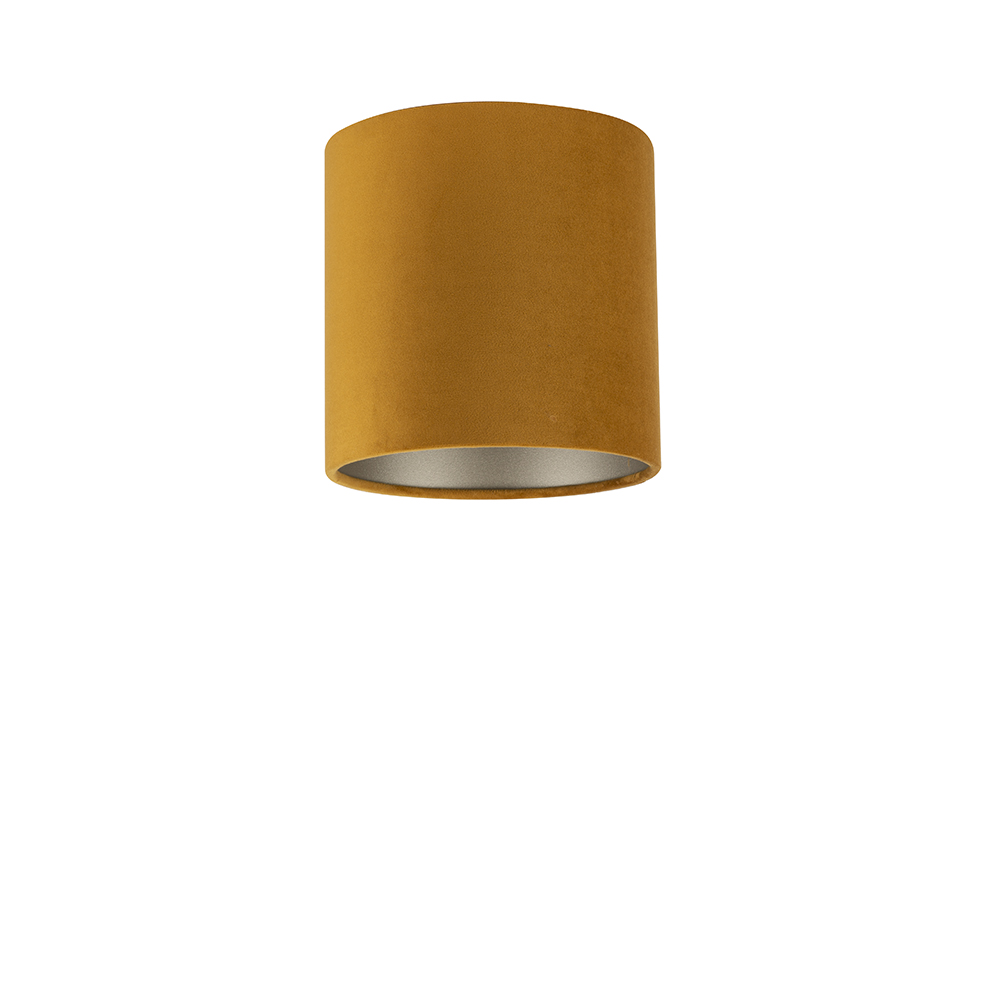 Lampenschirm Velour Bernsteingelb