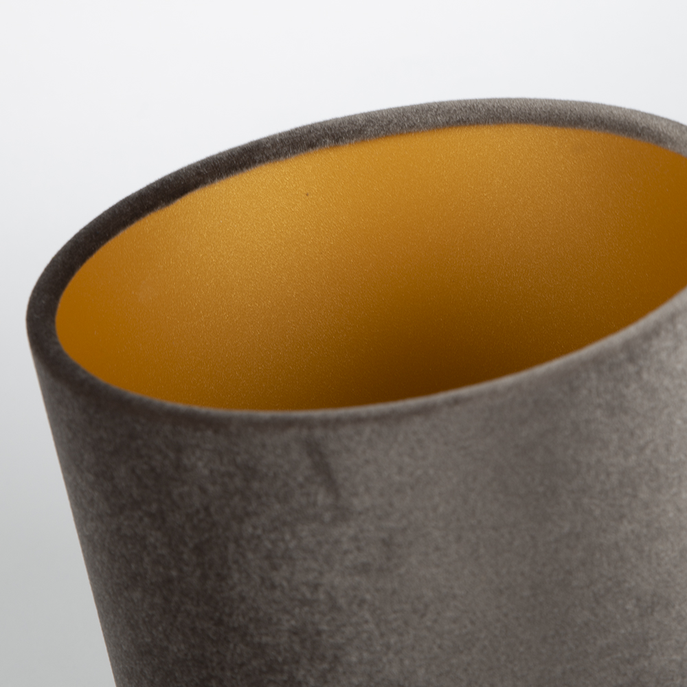 Lampenschirm Velour Braun
