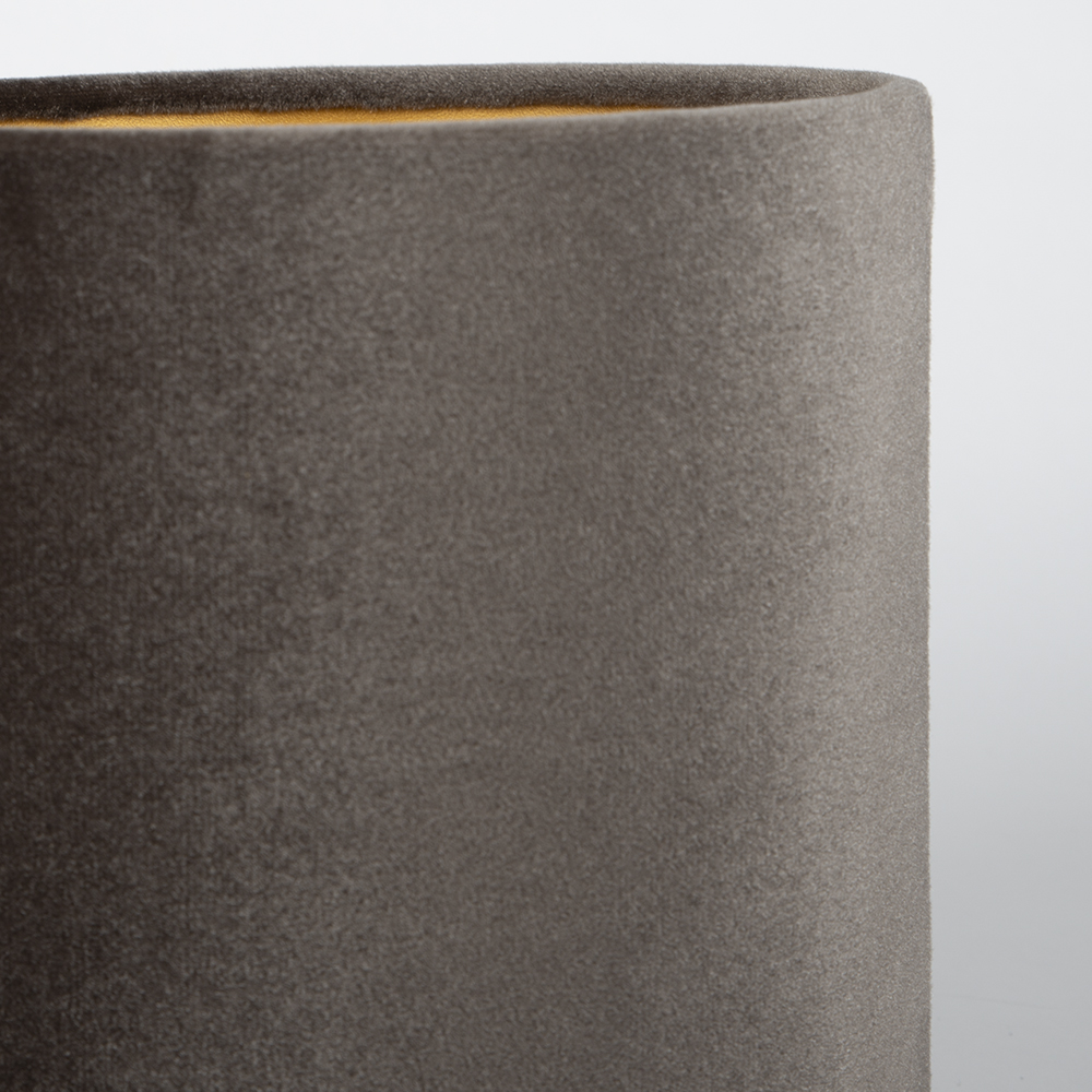 Lampenschirm Velour Braun