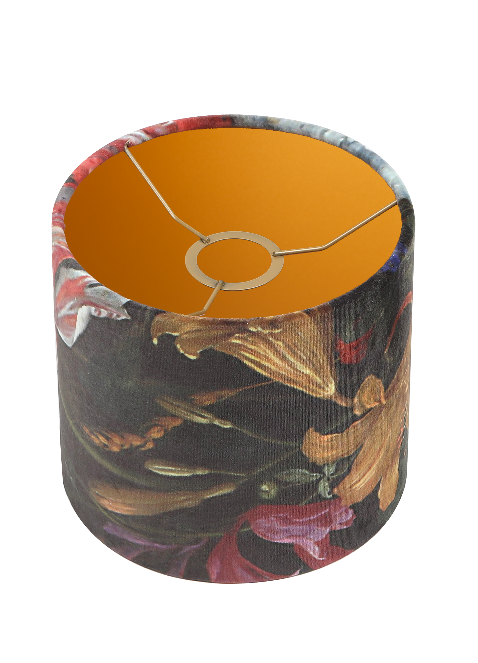 Lampenschirm Velour Blumen
