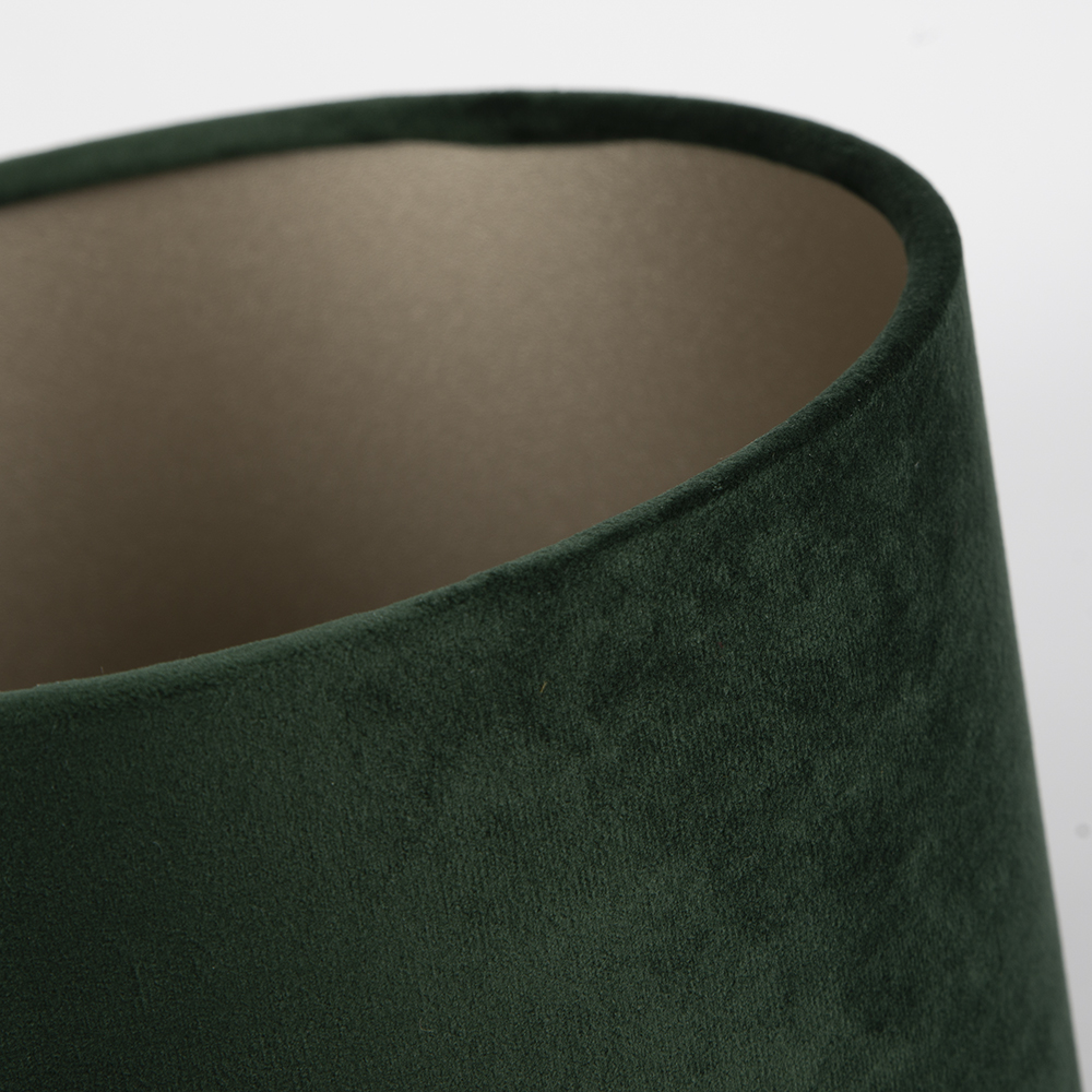 Lampenschirm Velour Dunkelgrün