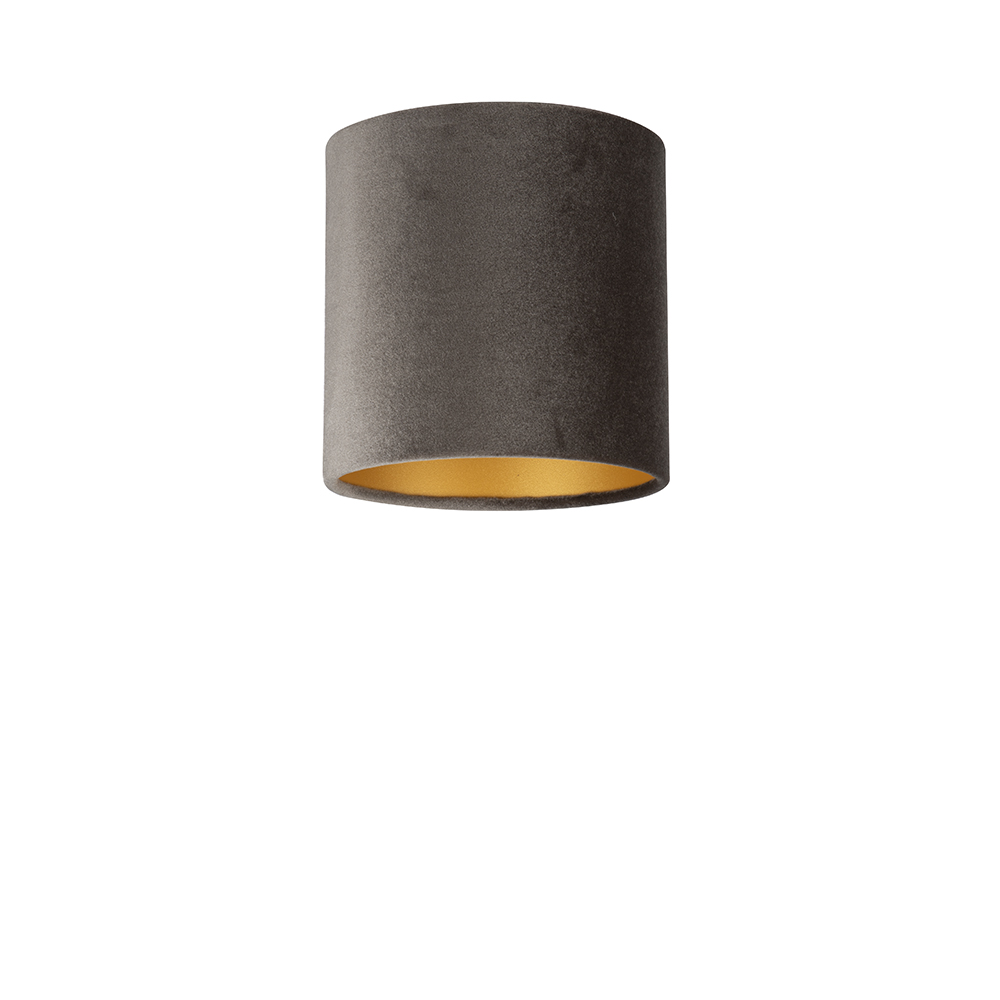 Lampenschirm Velour Braun