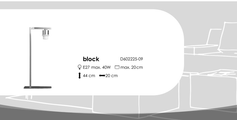Lampenschirm-Fuß: Block