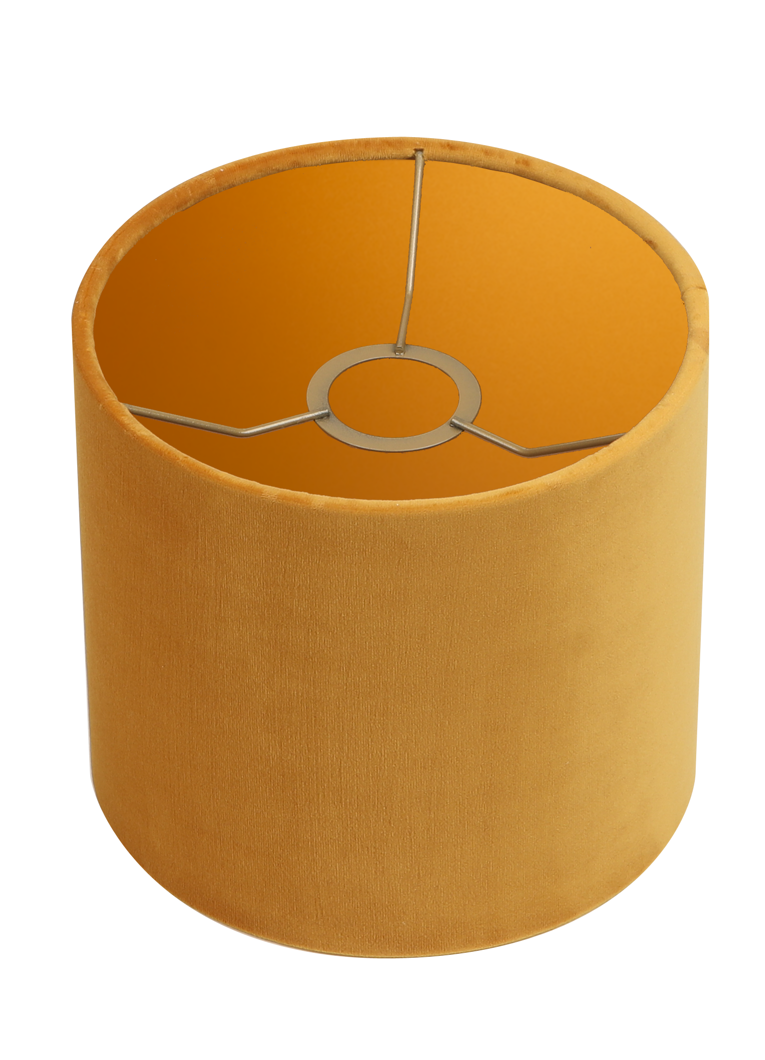 Lampenschirm Velour Gelb