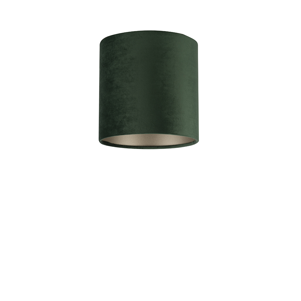 Lampenschirm Velour Dunkelgrün