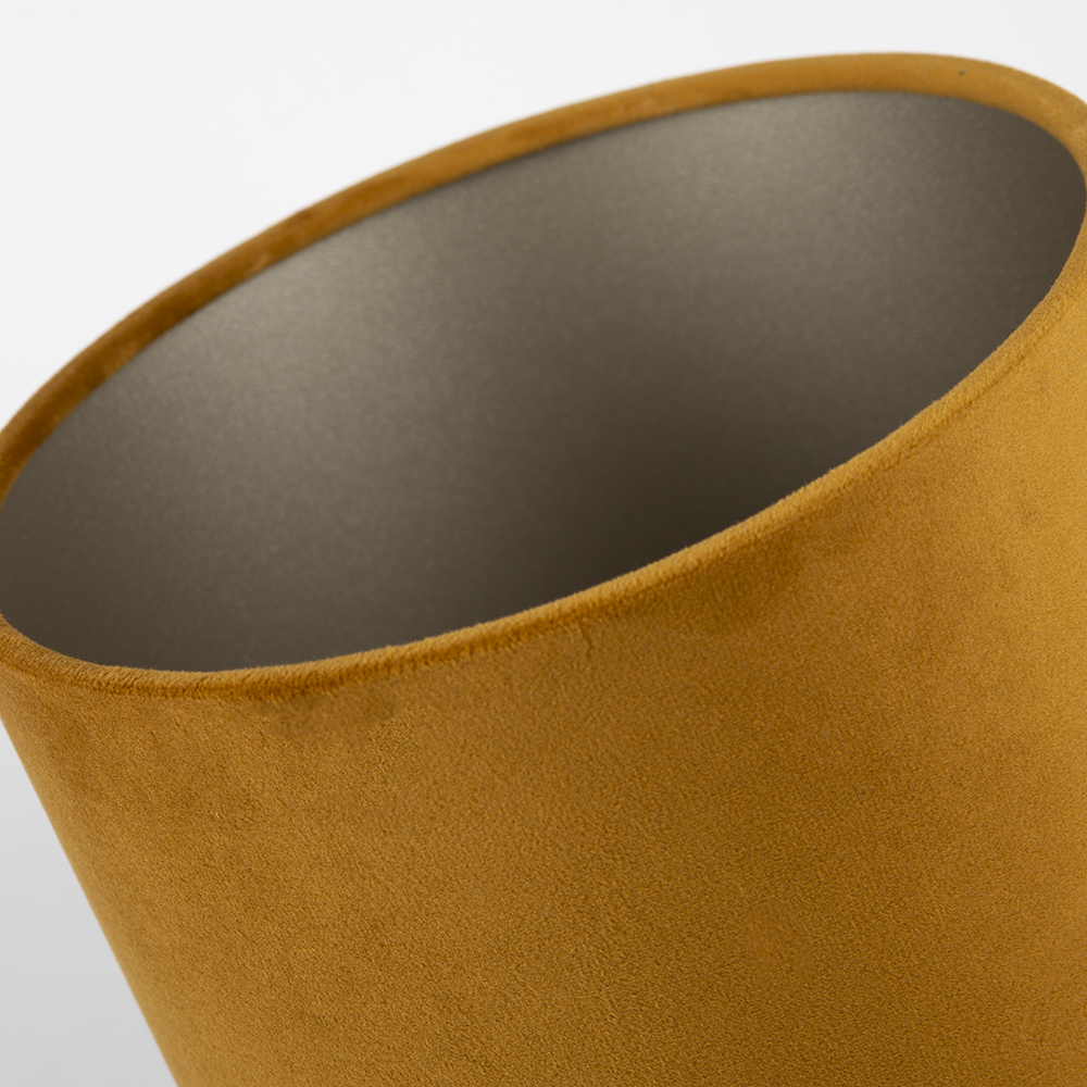 Lampenschirm Velour Bernsteingelb