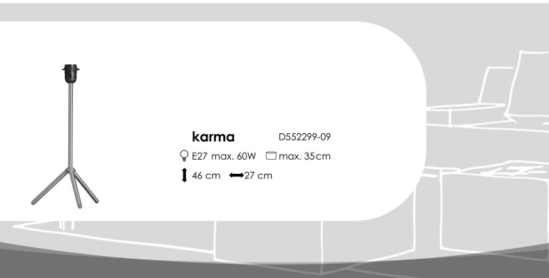 Lampenschirm-Fuß: Karma